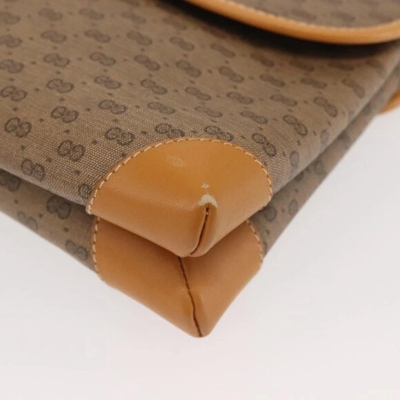 GUCCI Micro GG Supreme Shoulder Bag PVC Beige Gold 007 92 5548 Auth ep10883 - Picture 5 of 16